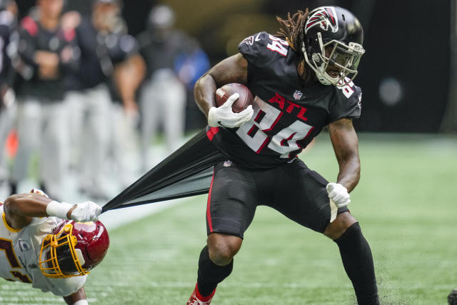 Atlanta Falcons running back Cordarrelle Patterson, below, is