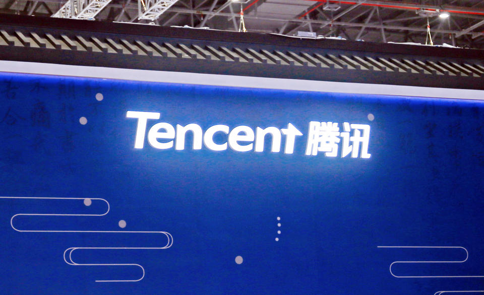 SHANGHAI, CHINA - NOVEMBER 19, 2020 - Tencent attends the Shanghai Yangtze River Delta Cultural Expo in Shanghai, East China, Nov. 19, 2020.Tencent plans to take live streaming platform Douyu private in partnership with at least one private equity firm, Reuters reported on January 27, 2022. (Photo credit should read Xing Yun / Costfoto/Future Publishing via Getty Images)