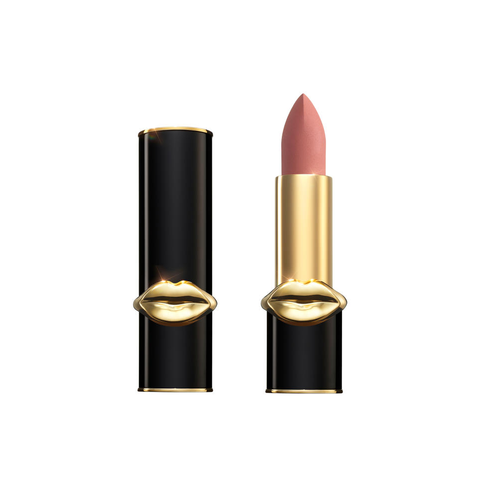 <p><strong><em>Hanna Flannagan, Editorial Assistant: </em></strong>This formula provides all the staying power of a traditional matte lipstick with the comfort and weightlessness of a cream. Use the super-luxe tube as a vanity display to get your money's worth!</p> <p><strong>Buy It!</strong> Pat McGrath Labs MatteTrance Lipstick in Divine Rose, $38; <a href="https://click.linksynergy.com/deeplink?id=93xLBvPhAeE&mid=2417&murl=https%3A%2F%2Fwww.sephora.com%2Fproduct%2Fpat-mcgrath-labs-mattetrance-lipstick-divine-rose-collection-P458775&u1=PEOInHonorofNationalLipstickDaytheFormulasOurEditorsLoveRightNowjfields1271StyGal12825911202107I" rel="sponsored noopener" target="_blank" data-ylk="slk:sephora.com;elm:context_link;itc:0;sec:content-canvas" class="link ">sephora.com</a></p>