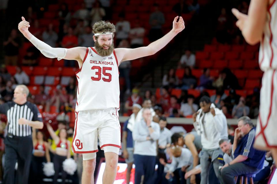 Oklahoma forward Tanner Groves spent the offseason trying to gain weight.