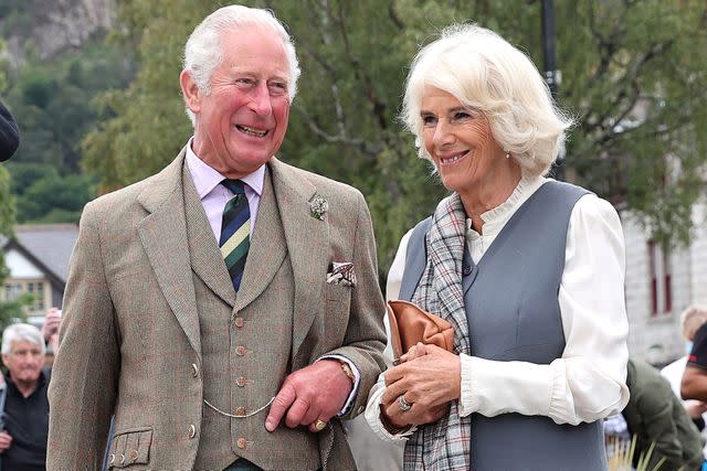 Chris Jackson/Getty Charles and Camilla in Scotland in 2021.