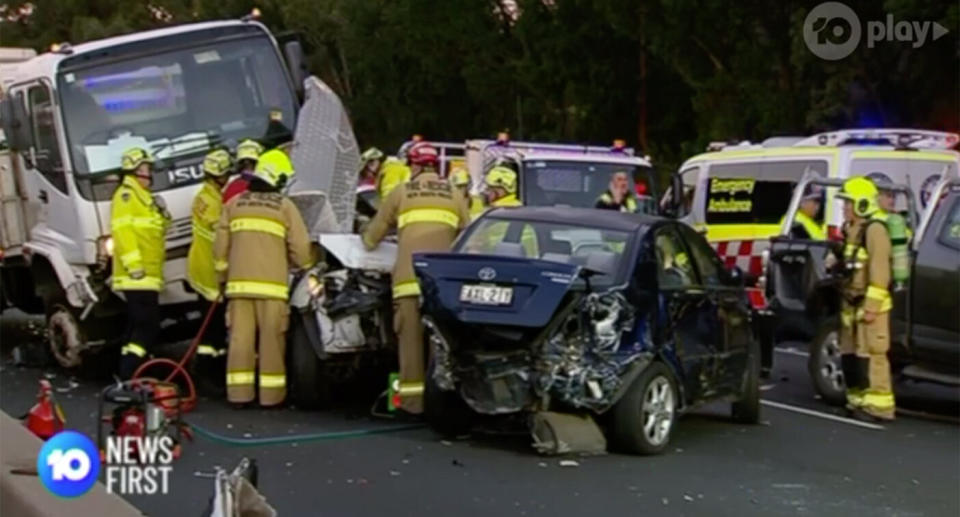 Francis Shanley died in the pile-up involving eight cars and a truck on the M4 motorway. Source: 10 News First