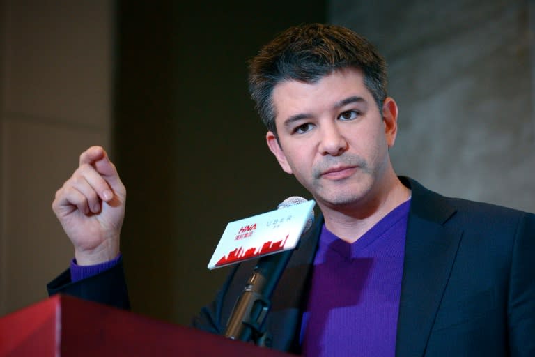 This file photo taken on January 11, 2016 shows Travis Kalanick, former CEO of the global ridesharing service Uber. Despite his resignation, Uber's financial engines are humming