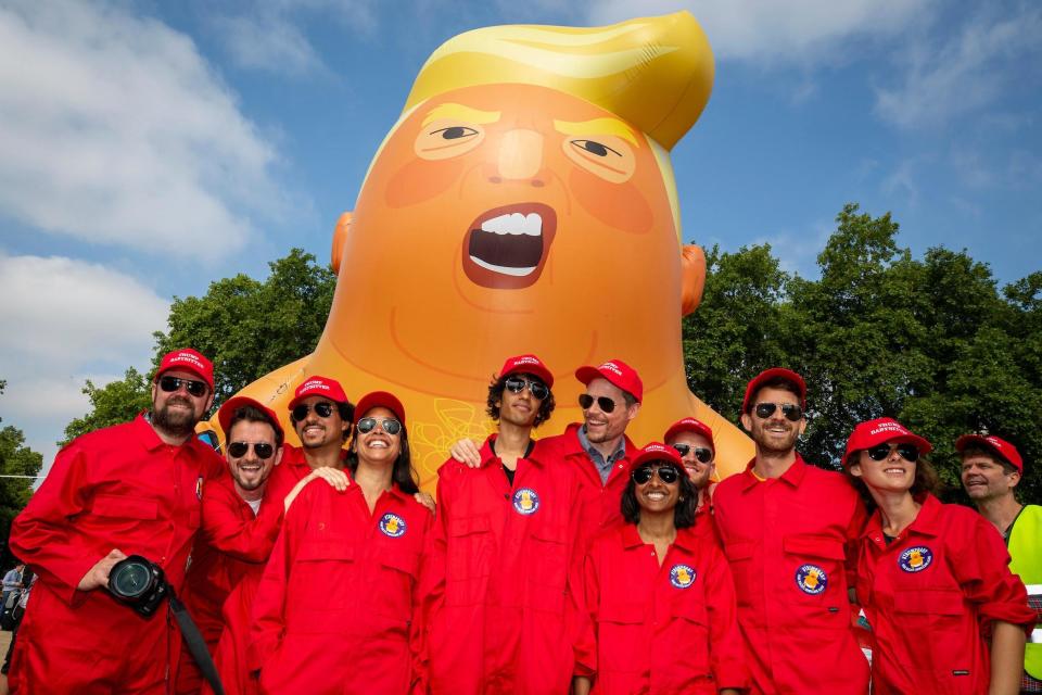 Donald Trump baby balloon: blimp is more than just protest symbol, it’s a platform for good, says organiser