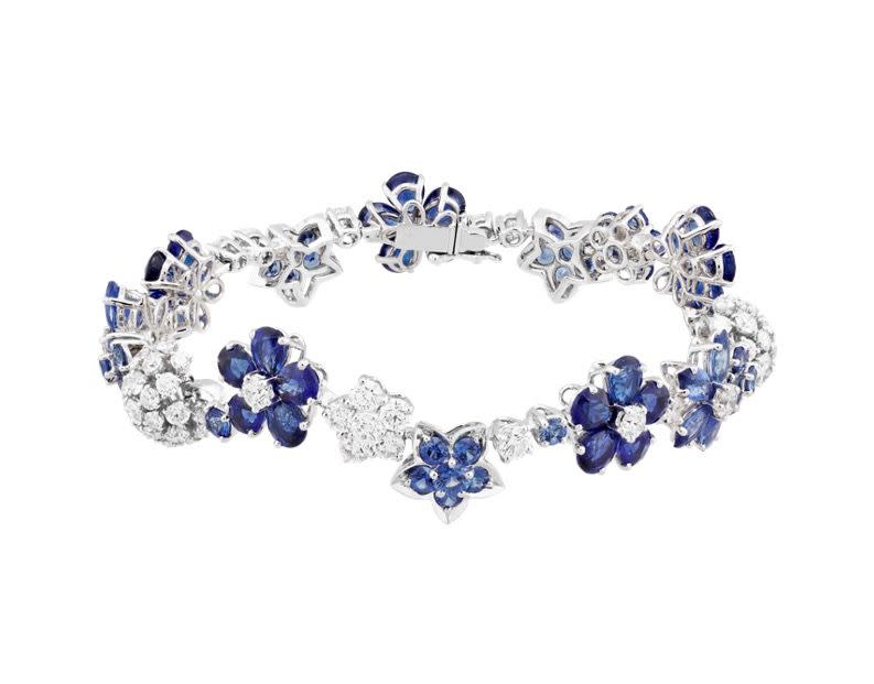 <p><a class="link " href="https://www.vancleefarpels.com/eu/en/collections/high-jewelry/classic-high-jewelry/folie-des-pres/vcarp05a00-folie-des-pres-bracelet.html" rel="nofollow noopener" target="_blank" data-ylk="slk:SHOP NOW;elm:context_link;itc:0;sec:content-canvas">SHOP NOW</a></p><p>No one creates jewellery inspired by nature quite like Van Cleef & Arpels. This shimmering sapphire and diamond bracelet is the house’s bejewelled ode to a posy of wildflowers. </p><p>White gold, sapphire and diamond bracelet, price on request, <a href="https://www.vancleefarpels.com/eu/en.html" rel="nofollow noopener" target="_blank" data-ylk="slk:Van Cleef & Arpels;elm:context_link;itc:0;sec:content-canvas" class="link ">Van Cleef & Arpels</a></p>