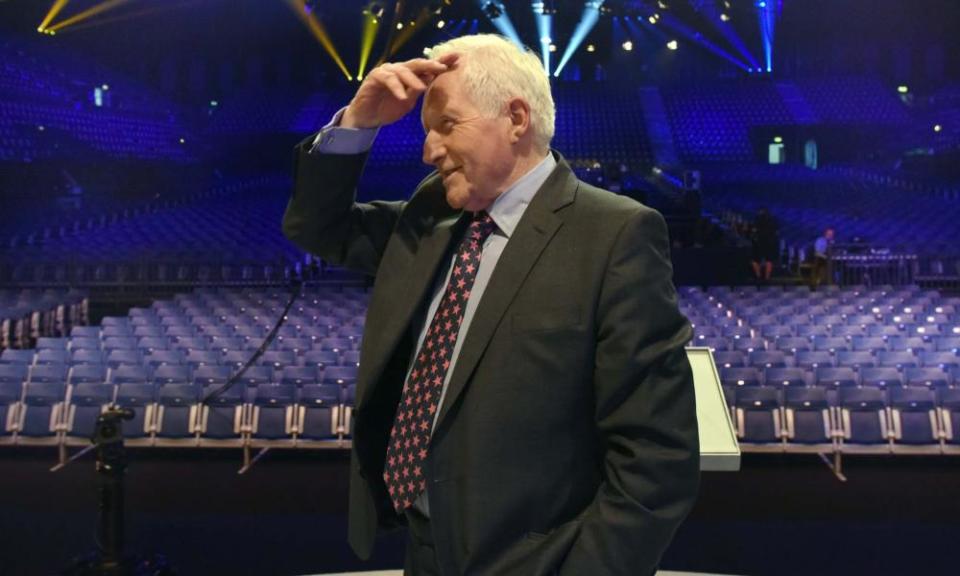 David Dimbleby before the ‘great debate’ on the EU referendum in 2016.