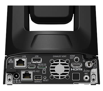 圖／本身支援多種輸出介面，除了標準的 IP、SDI 和 HDMI 接口外，CR-N300還具備 USB接口遠距攝影機。