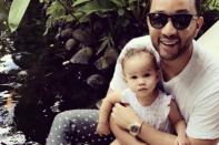 Chrissy's husband, singer John Legend, also posted some sweet snaps of their tropical getaway. He looked like he was happy to be spending some quality time with his daughter, Luna.