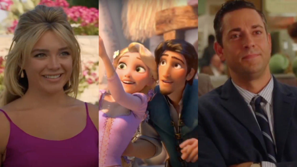  Florence Pugh in Don't Worry Darling, Rapunzel and Flynn Rider from Tangled, Zachary Levi in Marvelous Mrs. Maisel  