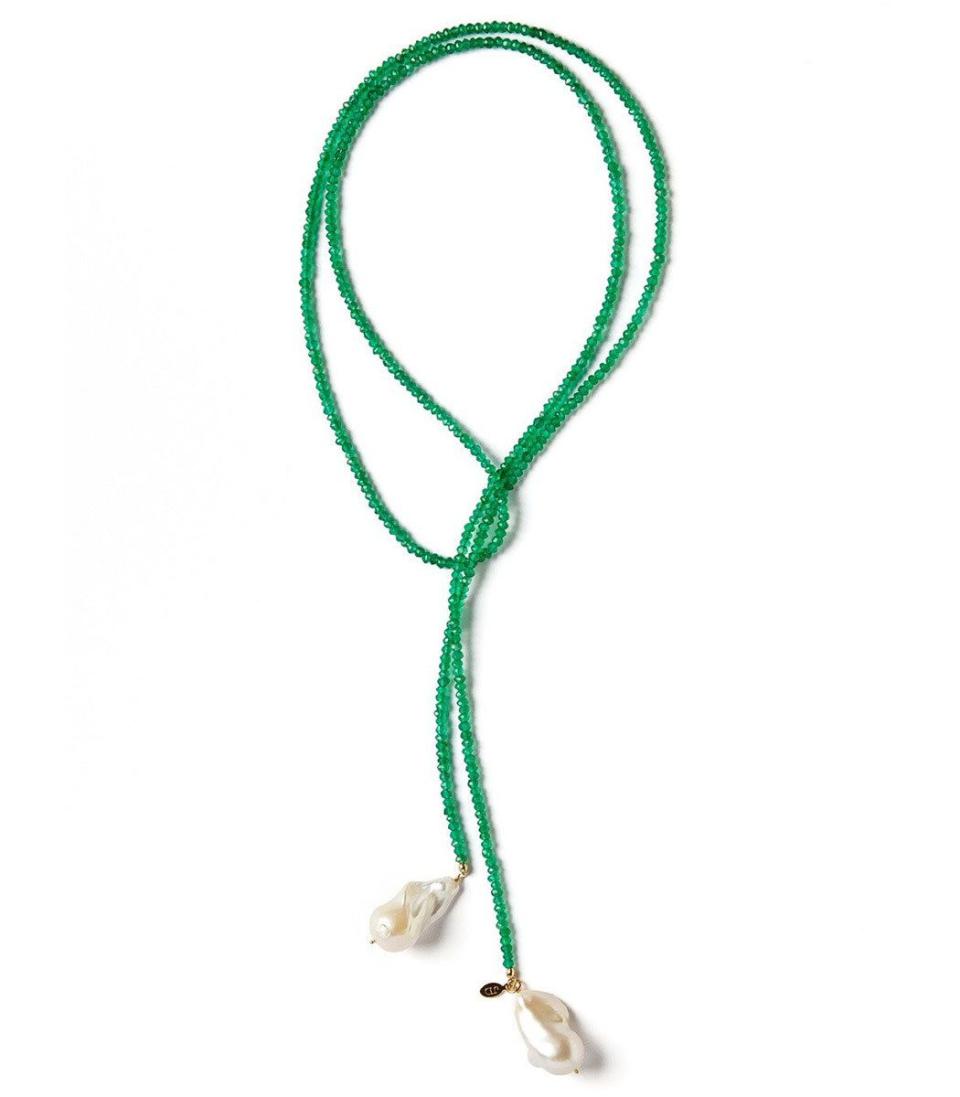 Green Onyx Classic Gemstone Lariat