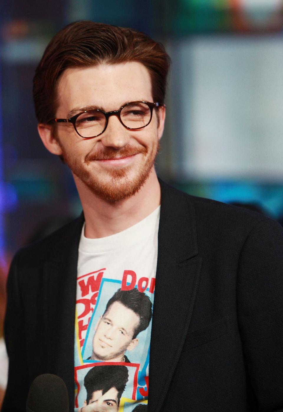 Actor Drake Bell visits MTV's TRL at The MTV Studios in Times Square on March 18, 2008 in New York City.