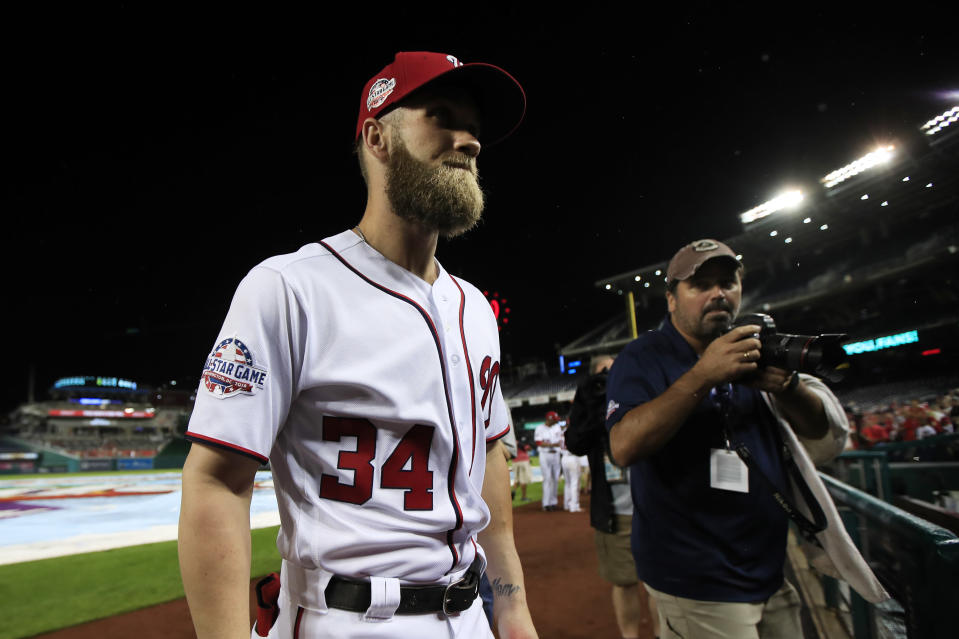 Nationals owner Ted Lerner reportedly does not expect superstar Bryce Harper to return. (AP)