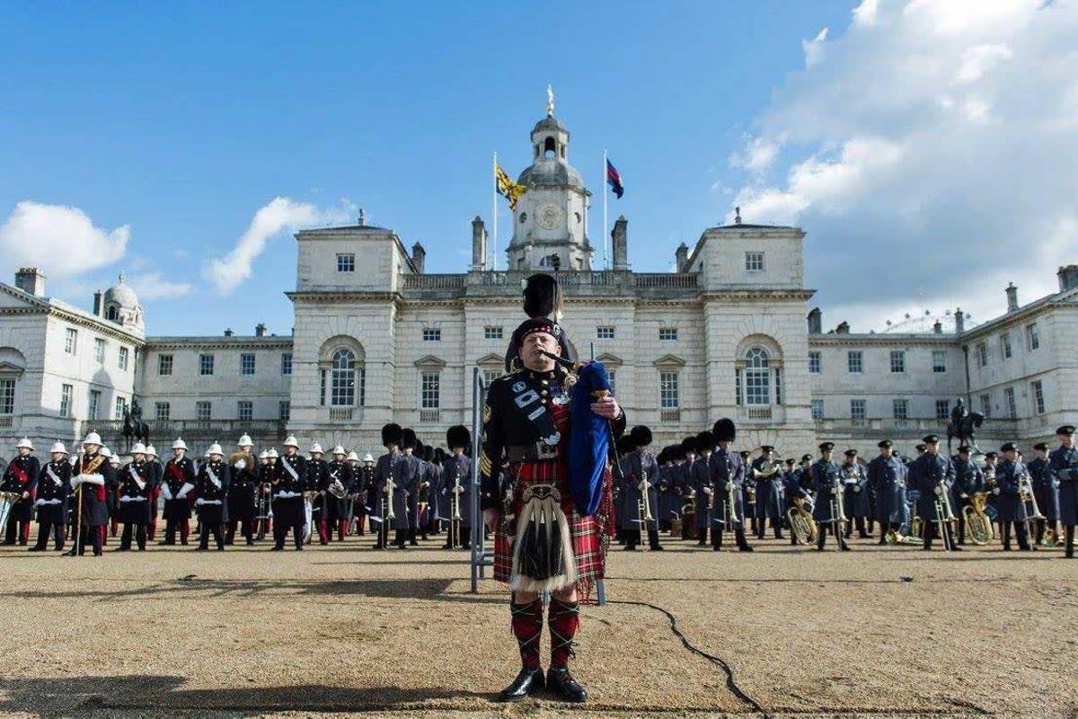 Pipe Major Scott Methven from the Royal Regiment of Scotland (Scott Methven/PA) (PA Media)