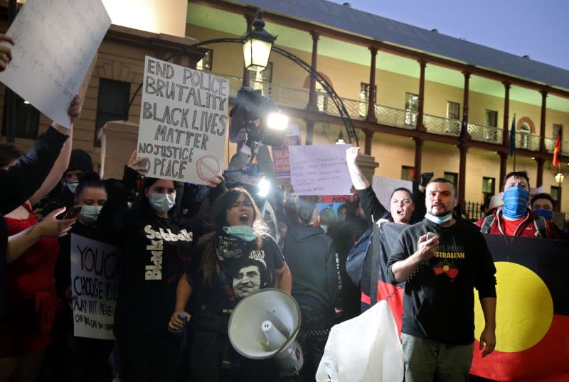 Protests against the death in Minneapolis police custody of George Floyd, in Sydney