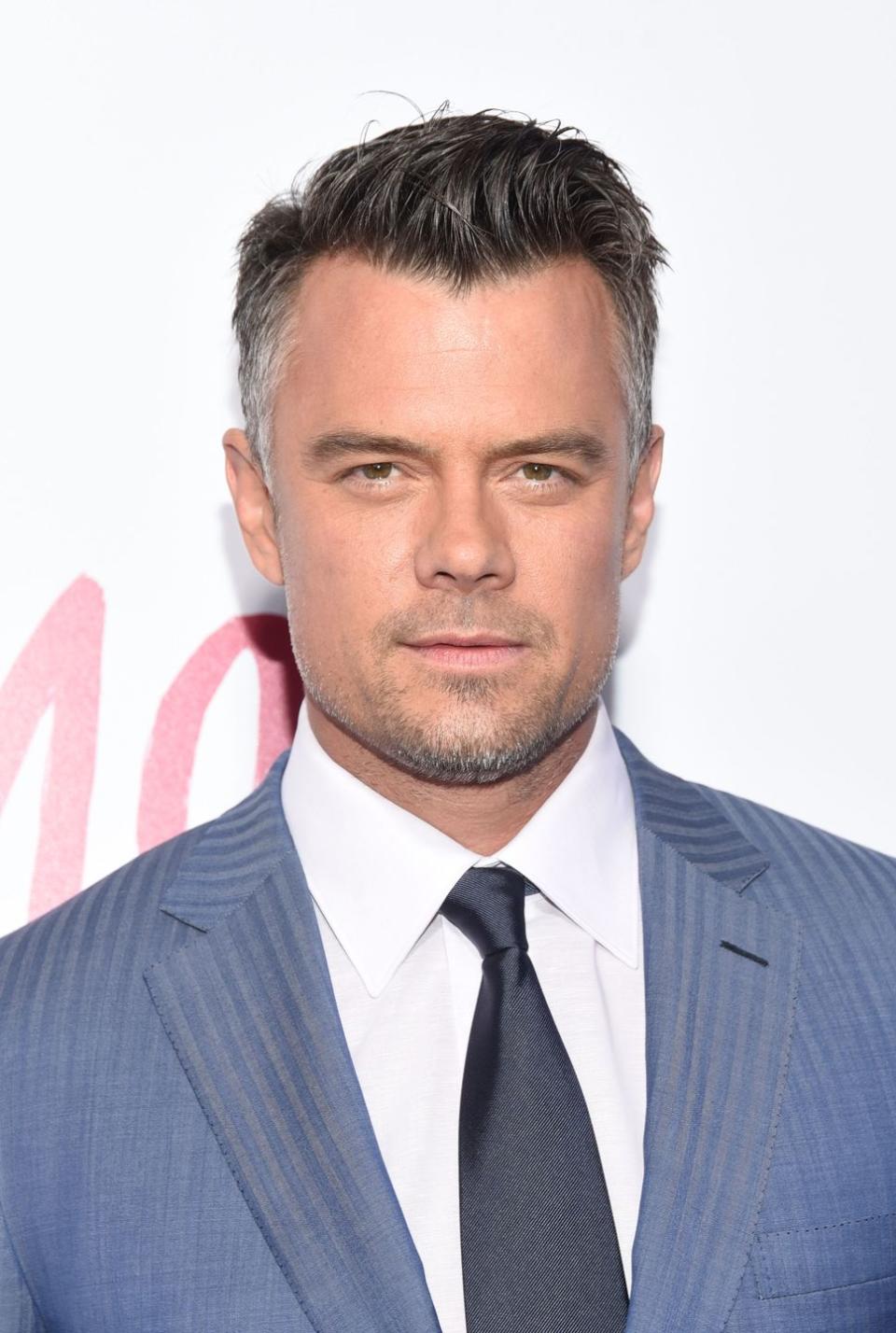 <p>At 46, Duhamel welcomed what comes with aging by letting his hair go gray at the temples and on the sides.</p>