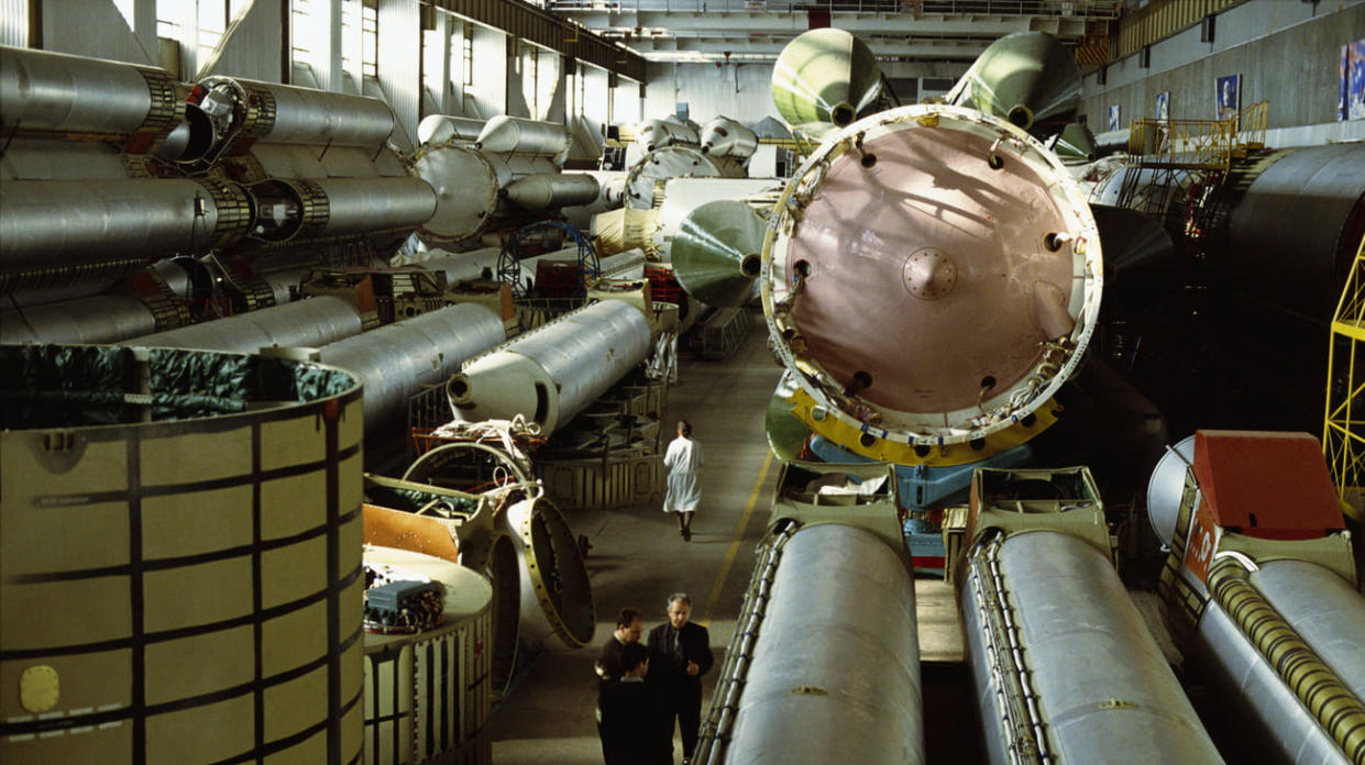 Rocket factory in Russia. Stock photo: Getty Images