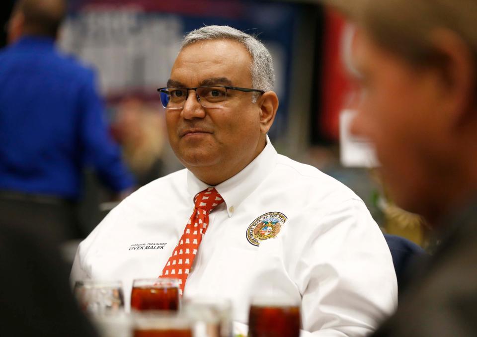 Vivek Malek is seen here during the GOP Lincoln Day event at the Oasis Convention Center on March 9, 2024.