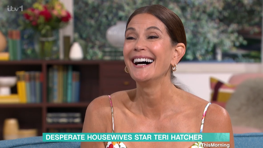 Teri Hatcher was a guest on ITV's This Morning. (ITV screengrab)