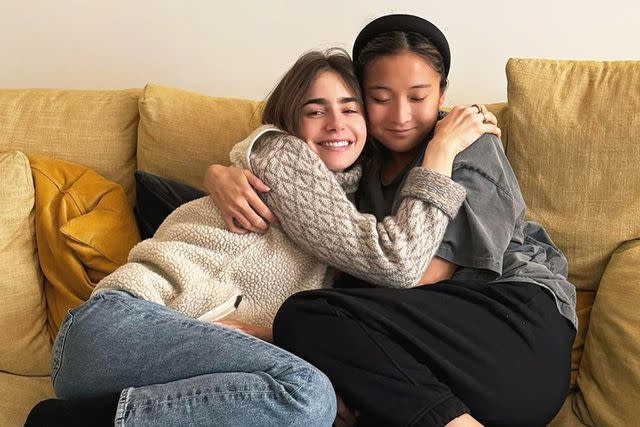 <p>Ashley Park/Instagram</p> Lily Collins and Ashley Park