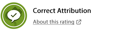 Rating: Correct Attribution