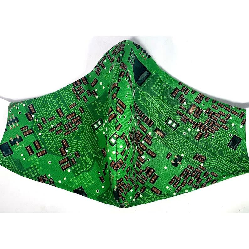 <p><strong>GamerGoodies4u</strong></p><p>etsy.com</p><p><strong>$6.00</strong></p><p>Complement your robot get-up with this top-rated mask inspired by circuit boards—we promise it won’t make you glitch out!</p>