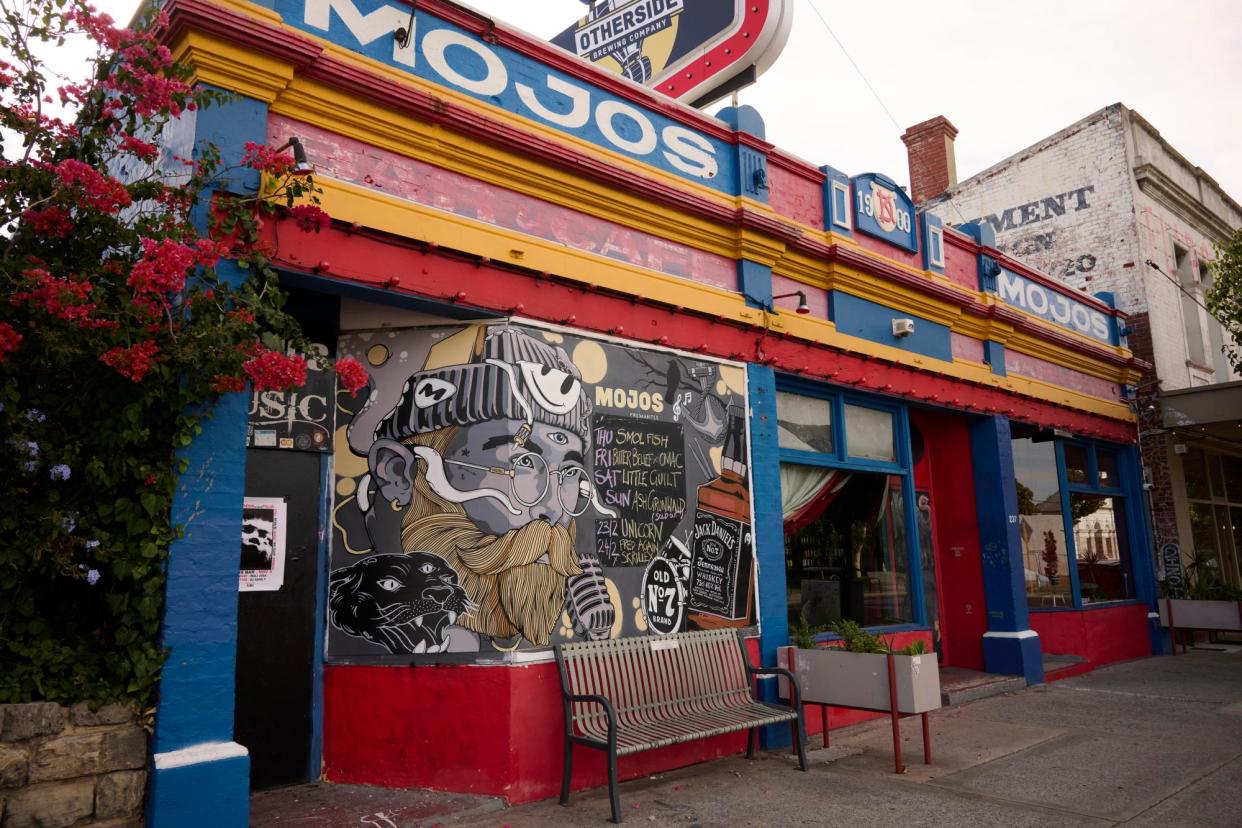 <span>‘It’s a good old-fashioned bandroom,’ … Mojos Bar in Fremantle, WA.</span><span>Photograph: Stef King/The Guardian</span>