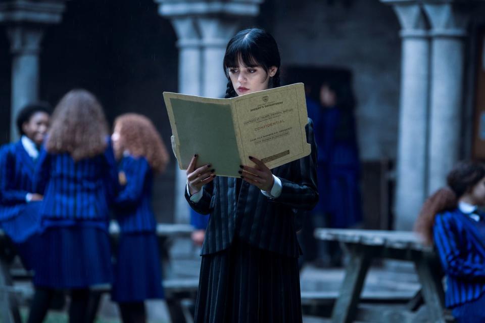 wednesday jenna ortega as wednesday addams in episode 105 of wednesday cr vlad ciopleanetflix © 2022