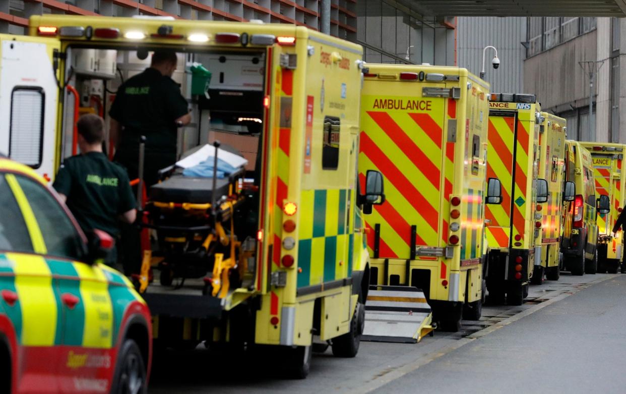 Ambulances, Covid second wave - Alastair Grant/AP