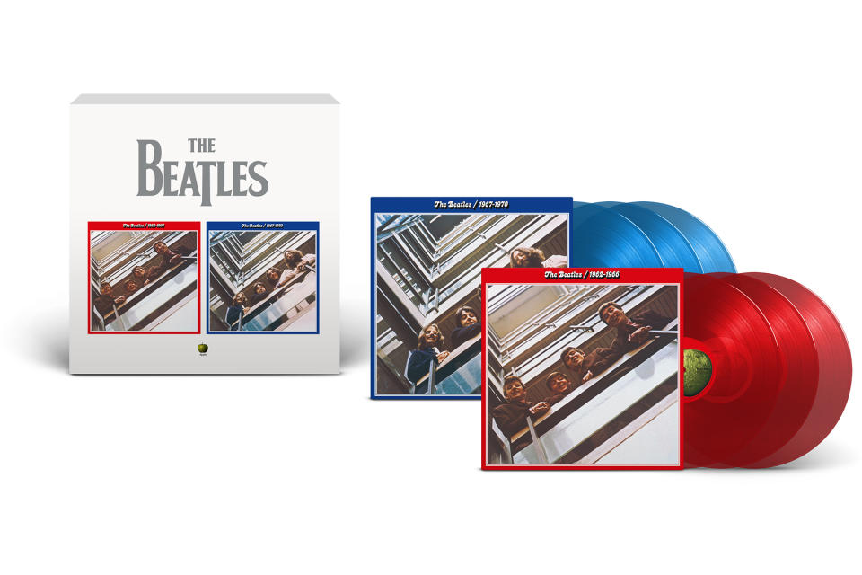 beatles blue and red