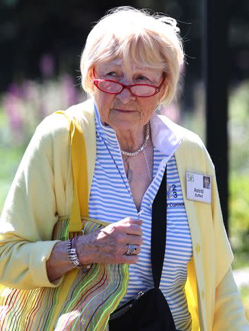 <p>Kevin Dietsch/Getty</p> Astrid Buffett attends the Allen & Company Sun Valley Conference on July 14, 2023 in Sun Valley, Idaho.