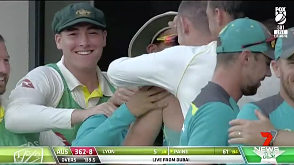 The Aussies were overjoyed. Image: Channel 7