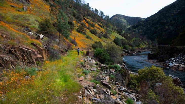 <span class="article__caption">This historic trail takes you along the Merced toward the Valley, breaking the lengths up as you choose. </span> (Photo: Ira Estin)