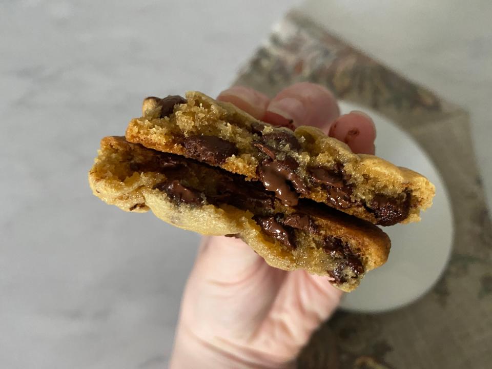 cross section of the 45 minute cookies