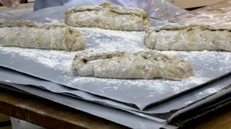 The first mass-delivered bread made of insects are seen at the Finnish food company Fazer bakery in Helsinki, Finland November 23, 2017. REUTERS/Attila Cser