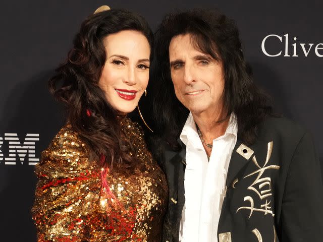 Jeff Kravitz/FilmMagic Sheryl Goddard and Alice Cooper attend the Pre-GRAMMY Gala & GRAMMY Salute To Industry Icons Honoring Julie Greenwald & Craig Kallman at The Beverly Hilton on Feb. 4, 2023, in Beverly Hills, California