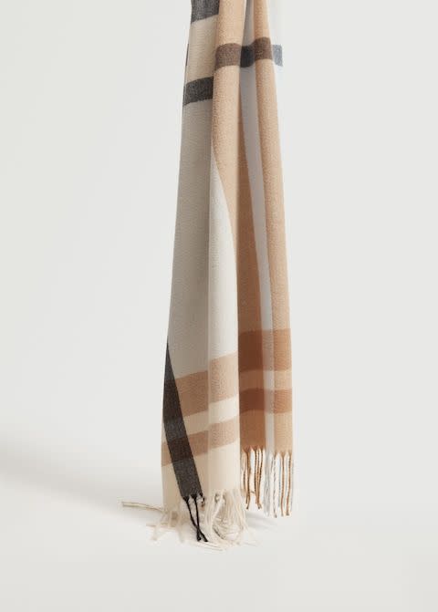 7) Fringes Knit Scarf