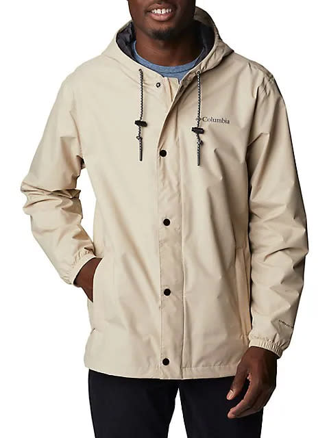 Columbia Outdoor Cedar Cliff Waterproof Hooded Jacket. Image via The Bay.