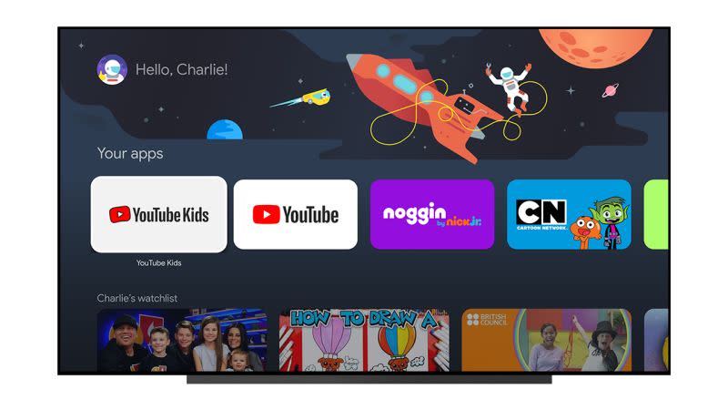 ▲Google TV will add a list of to-be-watched movies managed by parents in the children's profile. You can create a 