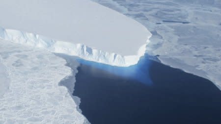 FILE PHOTO - The Thwaites Glacier in Antarctica is seen in this undated NASA image.  REUTERS/NASA/Handout via Reuters