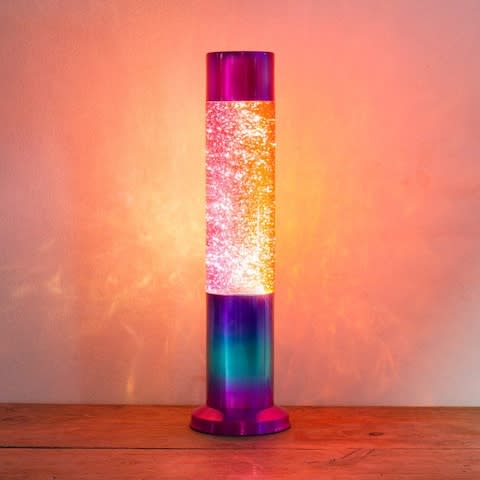 Firebox Rainbow Glitter Lava Lamp - Credit: Firebox