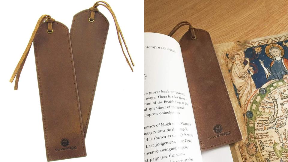 Best stocking stuffer ideas: Leather Bookmark