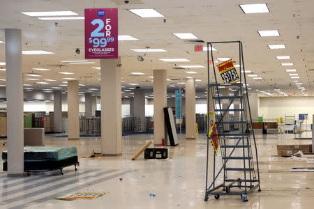The inside of a Sears department store is seen one day after it closed as part of multiple store closures by Sears Holdings Corp in the United States in Nanuet, New York, U.S., January 7, 2019. REUTERS/Mike Segar