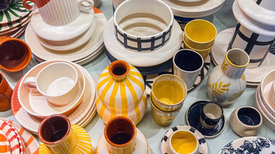 ceramics in different colors