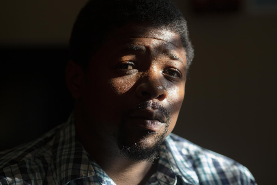 CORRECTES TO SEXUALLY ASSAULTED BY FRANCISCAN MISSIONARIES File-This June 9, 2019, file photo shows La Jarvis D. Love in his home in Senatobia, Miss. Love and his cousin Joshua Love, who say they were sexually assaulted by Franciscan missionaries filed a federal lawsuit Thursday, Nov. 21, 2019, claiming that Catholic officials pressured them into signing settlements that paid them little money and required them to remain silent about the alleged abuse. (AP Photo/Wong Maye-E, File)