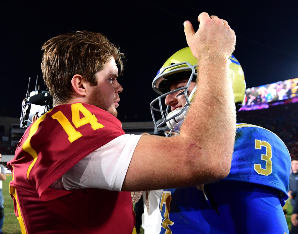 The New York Giants like Sam Darnold but not Josh Rosen for their No. 2 pick in the NFL Draft later this month. (Getty Images)