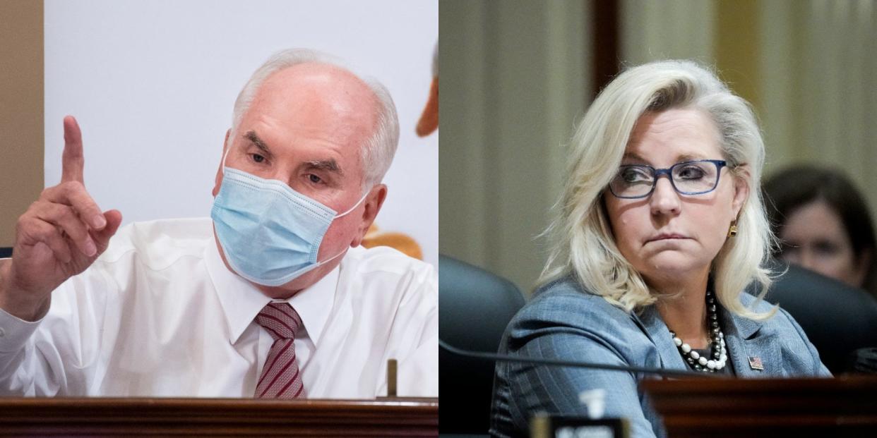 Republican Reps. Mike Kelly of Pennsylvania and Liz Cheney of Wyoming.