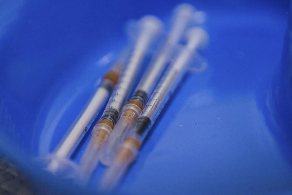 Syringes used for Covid-19 vaccinations are pictured in Sungai Buloh March 2, 2021. ― Picture by Hari Anggara.