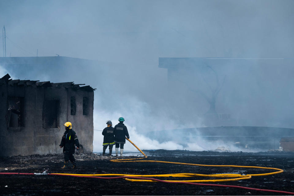 Image: Cuba oil depot fire (Yamil Lage / AFP - Getty Images)