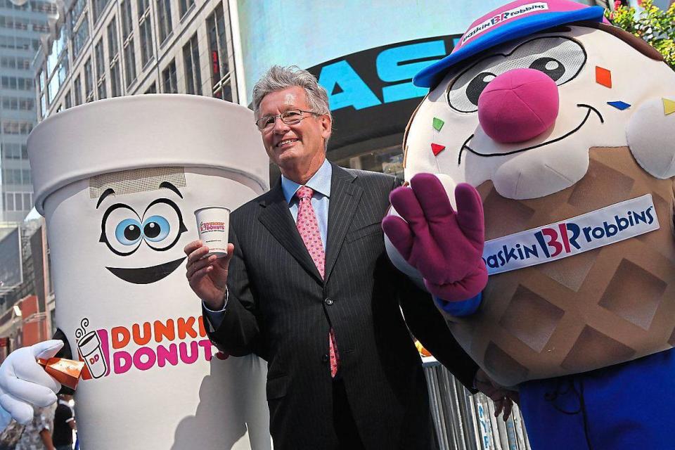 Saviour | Nigel Travis, chief executive of the Dunkin’ Brands Group, is a lifelong Leyton Orient fan and cannot wait to repair the damage left by the club’s previous owner: Mario Tama/Getty Images