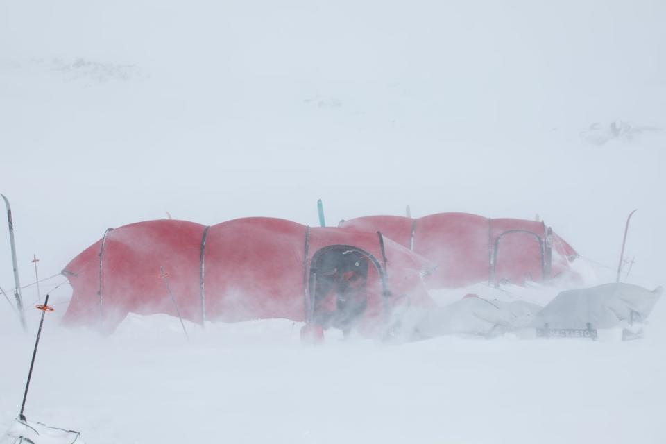 Winds near Finse can batter tents at speeds of 45mph (Amelia Steele)